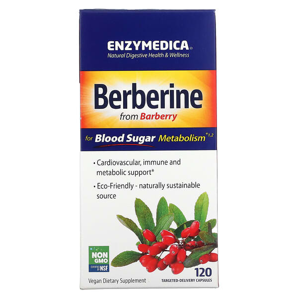 Enzymedica, 小檗鹼,120 粒靶向輸送膠囊