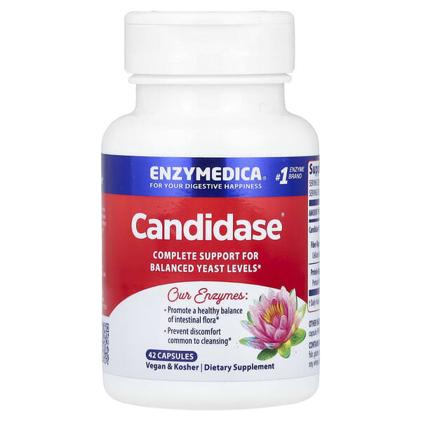Enzymedica, Candidase，42 粒膠囊