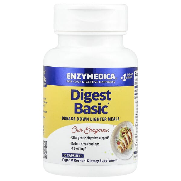 Enzymedica, Digest Basic 關鍵酶配方，30 粒