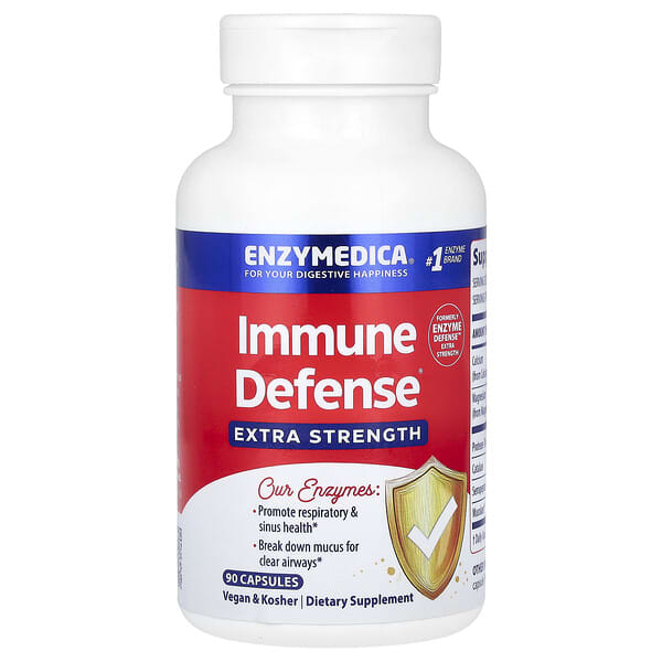 Enzymedica, Enzyme Defense,額外力量,90 粒膠囊