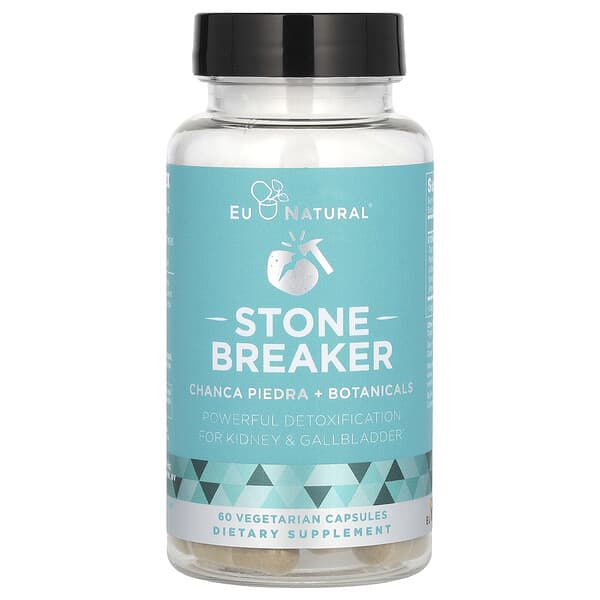 Eu Natural, STONE BREAKER,珍珠草碎石補充劑,60 粒素食膠囊