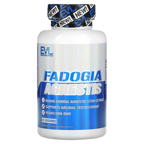 EVLution Nutrition, Fadogia Agrestis，600 毫克，30 粒素食膠囊