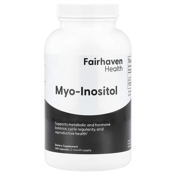 Fairhaven Health, Myo-肌醇，2000 毫克，240 粒膠囊（每粒膠囊 500 毫克）
