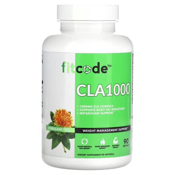 fitcode, CLA1000，1,000 毫克，90 粒軟凝膠