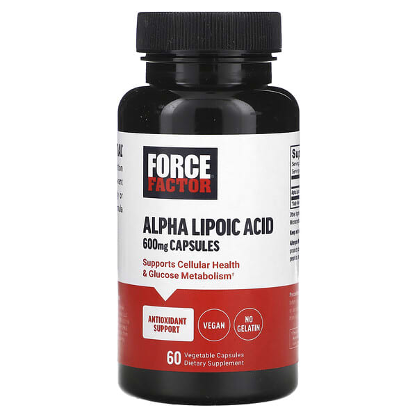 Force Factor, α-硫辛酸，600 毫克，60 粒素食膠囊