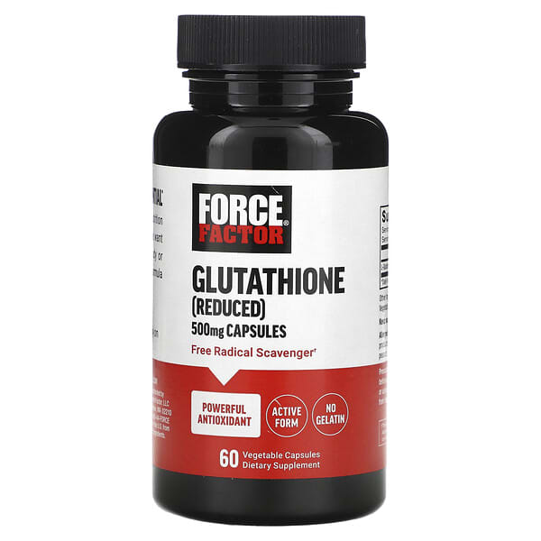 Force Factor, 谷胱甘肽（還原型），500 毫克，60 粒素食膠囊