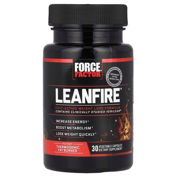 Force Factor, LeanFire®，30 粒素食膠囊