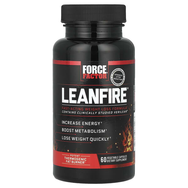 Force Factor, LeanFire®，60 粒素食膠囊