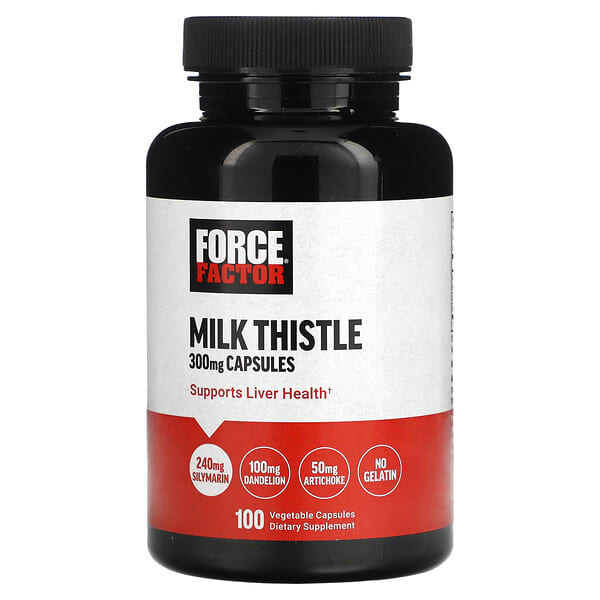 Force Factor, 水飛薊，300 毫克，100 粒素食膠囊