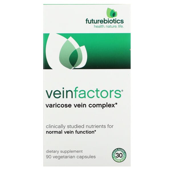 Futurebiotics, VeinFactors 靜脈蛛網紋緩解複合素食膠囊,90 粒裝