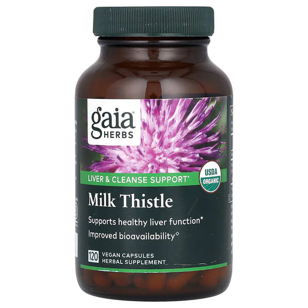 Gaia Herbs, 水飛薊，120 粒素食膠囊