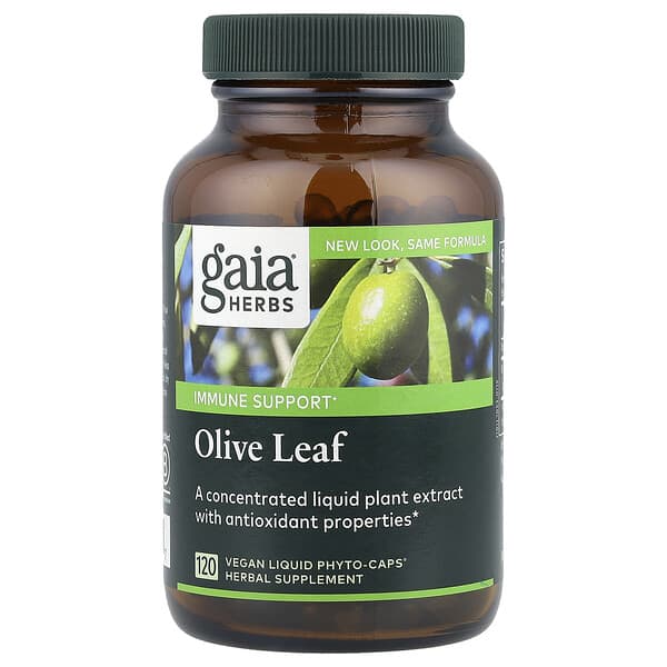 Gaia Herbs, 橄欖葉，680 毫克，120 粒全素液體 Phyto-Caps® 膠囊