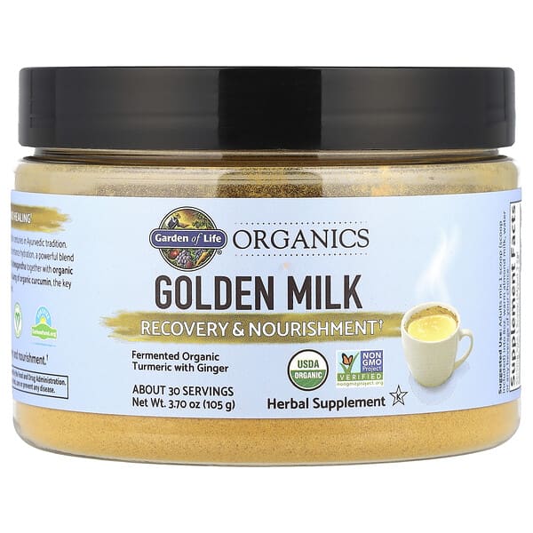 Garden of Life, MyKind Organics,黃金牛奶,修復與營養,3.70 盎司 (105 克)