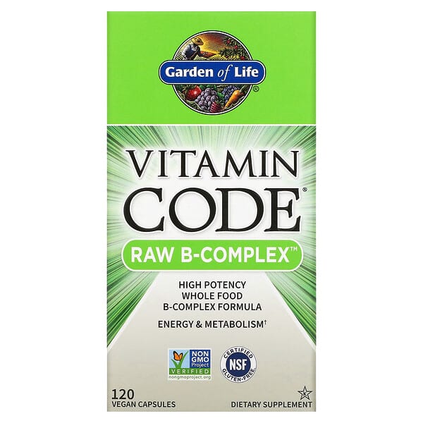 Garden of Life, Vitamin Code，RAW B 族維生素，120 粒全素膠囊
