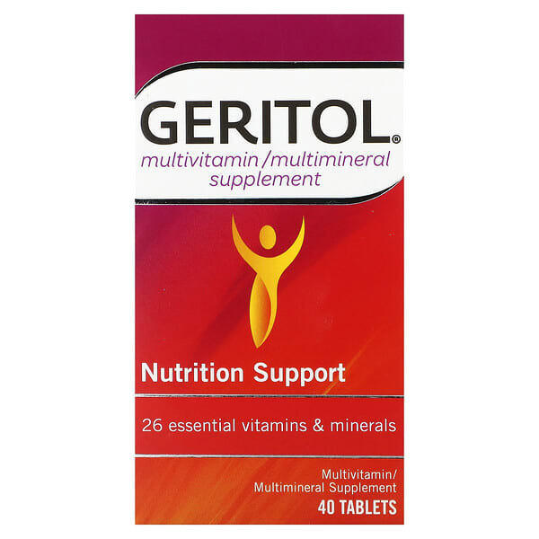 Geritol, 多維生素/多礦物質補充劑，40 片