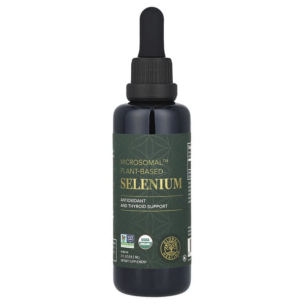 Global Healing, Microsomal™ 植物基硒，200 微克，2 液量盎司（59.2 毫升）