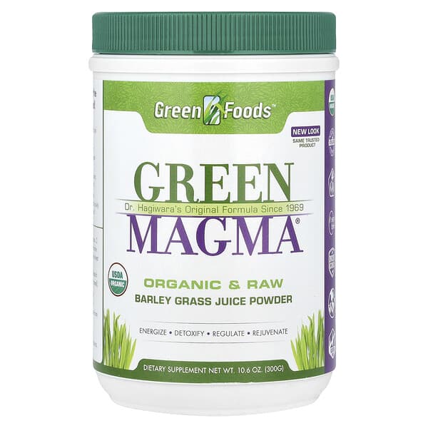 Green Foods, Green Magma，大麥草汁粉，10.6 盎司（300 克）