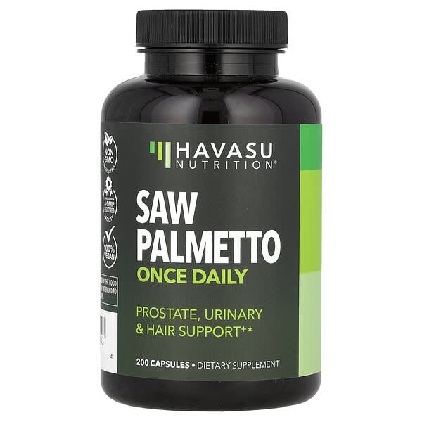 Havasu Nutrition, 鋸棕櫚，每日一次，500 毫克，200 粒膠囊