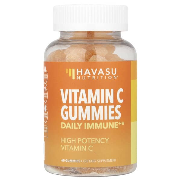 Havasu Nutrition, 維生素 C 軟糖,日常機體抵抗+,橙味,250 毫克,60 粒軟糖(每粒軟糖 125 毫克)