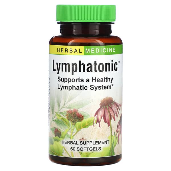 Herbs Etc., Lymphatonic，60 粒軟凝膠