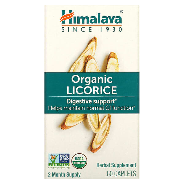 Himalaya, 光果甘草，提供胃部支援，60粒膠囊