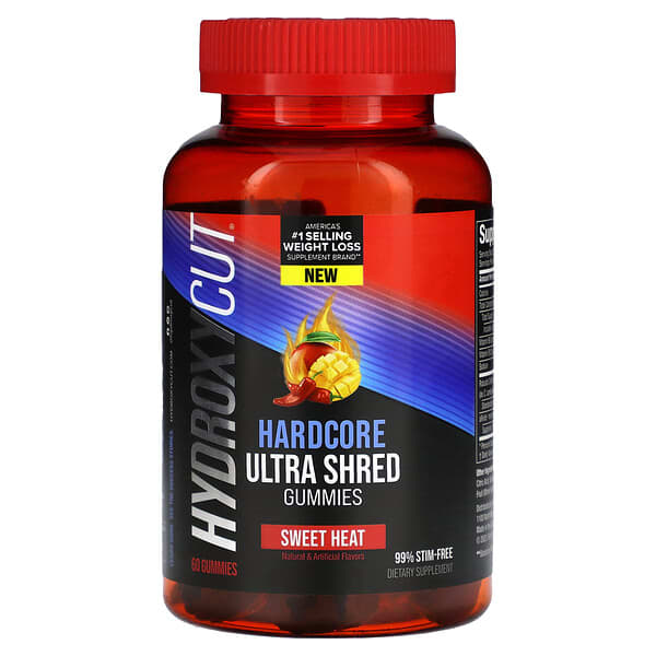 Hydroxycut, Hardcore Ultra Shred 軟糖，甜辣，60 粒