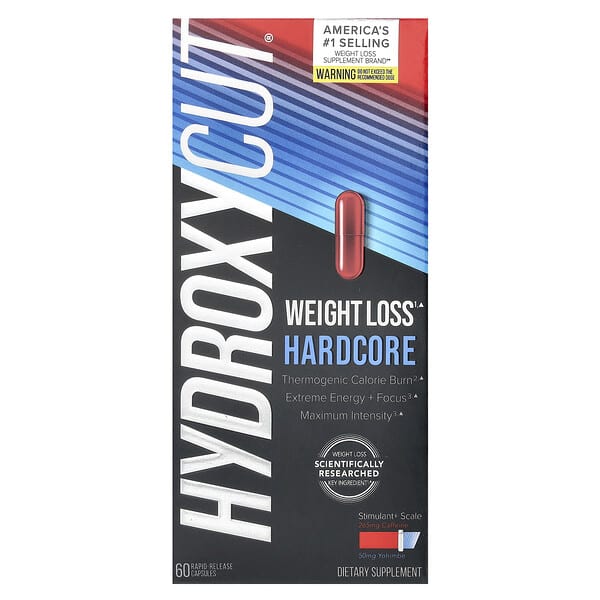Hydroxycut, Weight Loss Hardcore,60 粒速釋膠囊