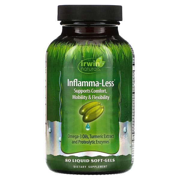 Irwin Naturals, Inflamma-Less液態軟膠囊，80粒