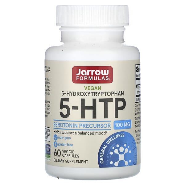 Jarrow Formulas, 5-HTP，100 毫克，60 粒素食膠囊