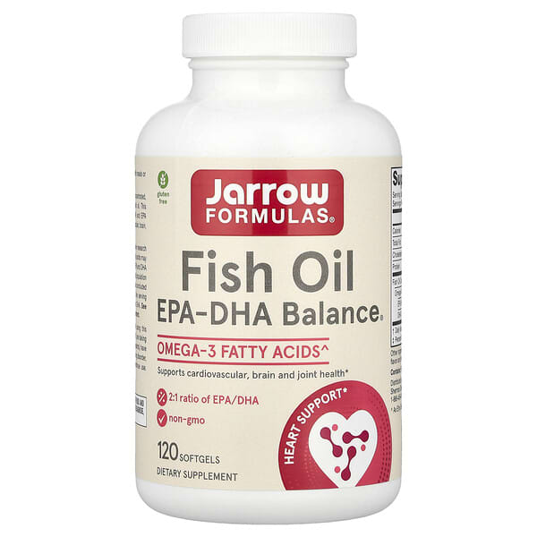 Jarrow Formulas, 魚油,EPA-DHA 平衡®,120 粒軟膠囊