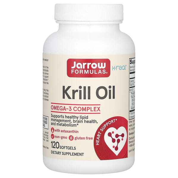 Jarrow Formulas, 磷蝦油，1200 毫克，120 粒軟膠囊（每粒軟膠囊 600 毫克）