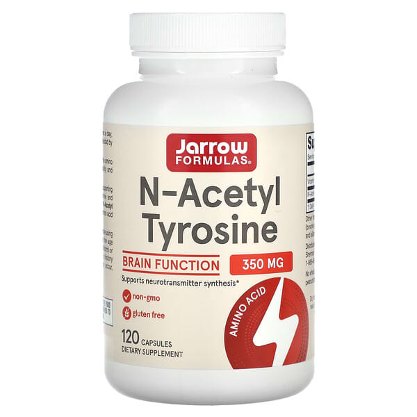 Jarrow Formulas, N-乙醯酪氨酸，350 毫克，120 粒膠囊