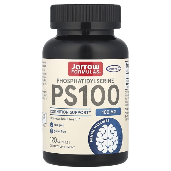 Jarrow Formulas, PS 100，磷脂醯絲氨酸，100 毫克，120 粒膠囊