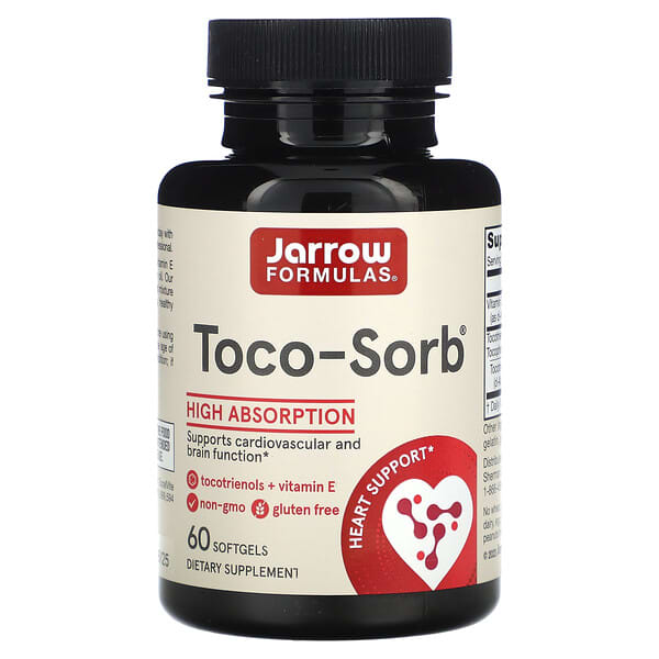 Jarrow Formulas, Toco-Sorb，60 粒軟凝膠
