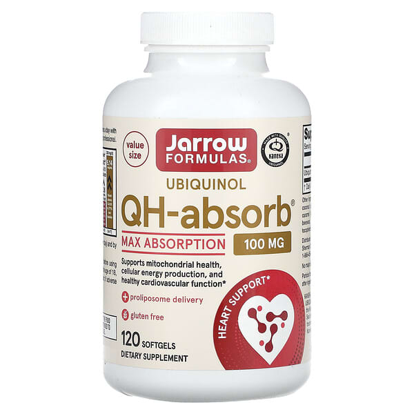 Jarrow Formulas, 泛醇,QH-Absorb,特強吸收,100 毫克,120 粒軟凝膠