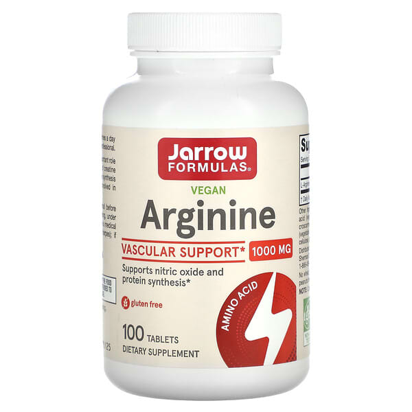Jarrow Formulas, 全素精氨酸，1,000 毫克，100 片