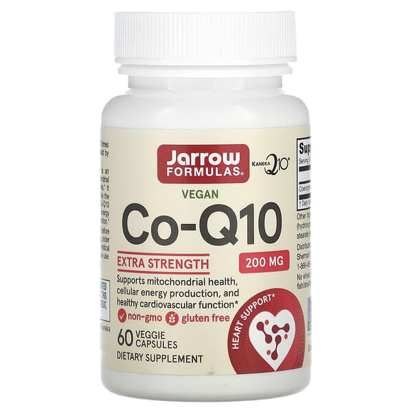 Jarrow Formulas, 輔酶 Q10,200 毫克,60 粒素食膠囊