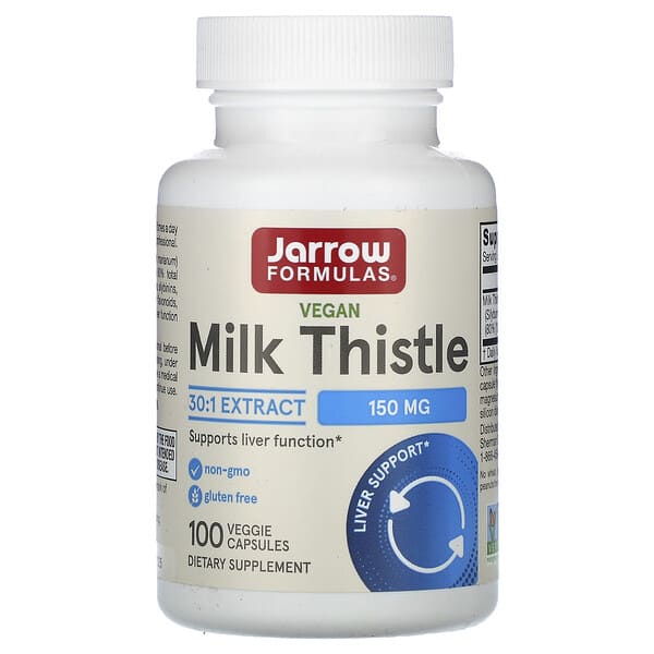 Jarrow Formulas, 全素水飛薊，150 毫克，100 粒素食膠囊