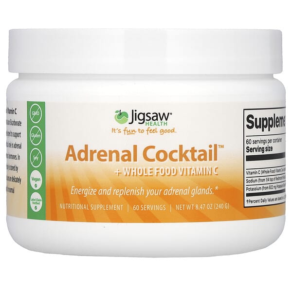 Jigsaw Health, Adrenal Cocktail + 全食維生素 C，8.47 盎司（240 克）