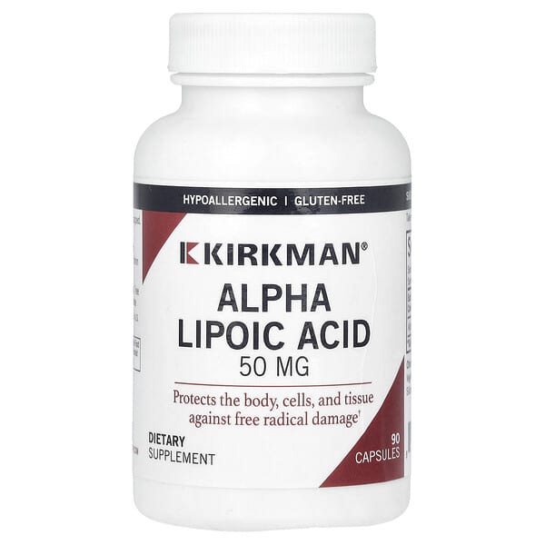 Kirkman Labs, α-硫辛酸，50 毫克，90 粒膠囊