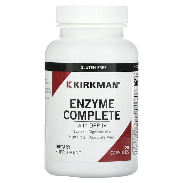Kirkman Labs, EnZym Complete 消化酶膠囊，含 DPP-IV，120 粒裝