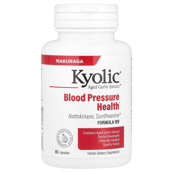 Kyolic, 陳蒜提取物，血壓健康，配方 109，80 粒膠囊