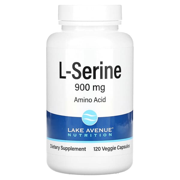 Lake Avenue Nutrition, L-絲氨酸，900 毫克，120 粒素食膠囊