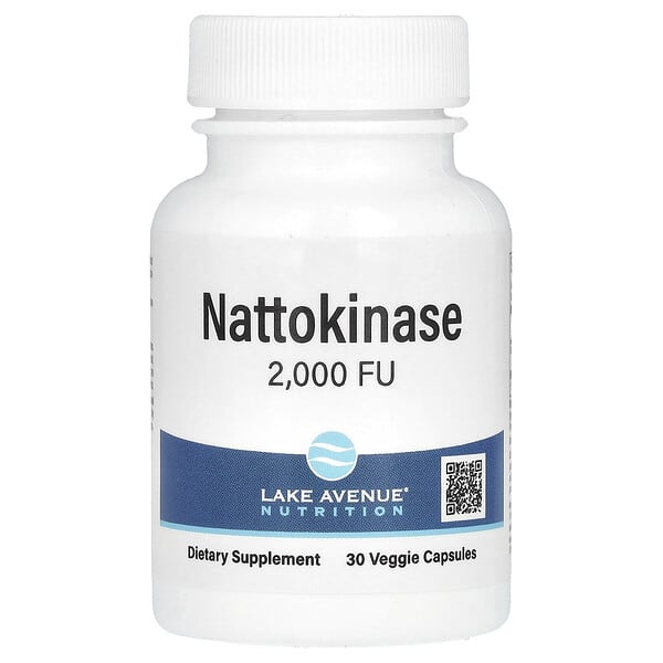Lake Avenue Nutrition, Nattokinase 蛋白分解酵素素食膠囊,2000 FU,30 粒裝