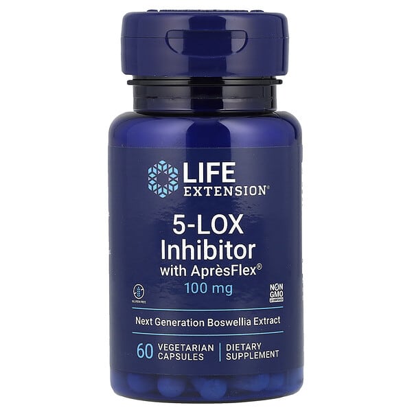 Life Extension, 含 ApresFlex 的 5-LOX 控制劑,100 毫克,60 粒素食膠囊