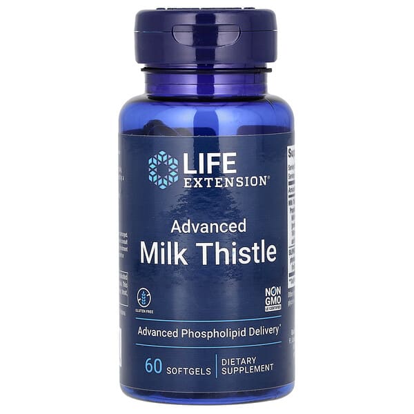 Life Extension, 高級水飛薊,60 粒軟凝膠