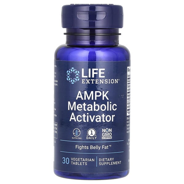 Life Extension, AMPK 代謝活化劑,30 片素食片