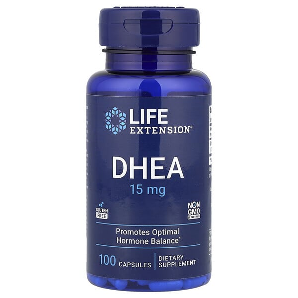 Life Extension, DHEA,15 毫克,100 粒膠囊
