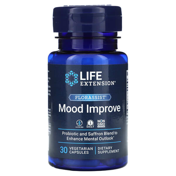 Life Extension, FlorAssist 情緒優化膠囊,30 粒素食膠囊