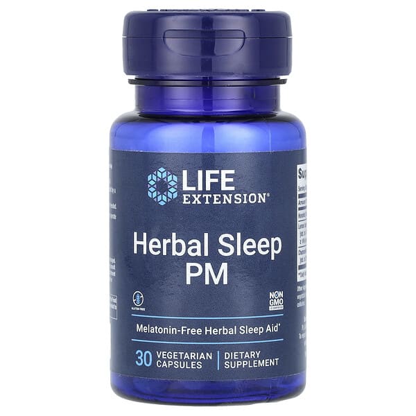 Life Extension, 草本睡眠 PM，30 粒素膠囊